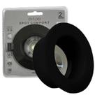Kit 3 Spot Led Preto Redondo Recuado 5w Branco Frio 6500K