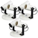 Kit 3 Spots Sem Aletados Branco para 2 lâmpadas Direcionavel