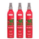 Kit 3 Spray Anti Frizz MC Leave In Defrizante Melância Proteção UV Crush 290ml Soft Hair