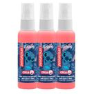 Kit 3 Spray Bucal Stitch Aromatizante para Mau Hálito Antisséptico Cereja Sem Álcool 30ml Dentalclean
