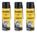 kit 3 Spray Descarbonizadores Limpar Motor Carburador Bicos 300ml/200g Vonder