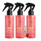 Kit 3 Spray Hidratante Mais Brilho 100ml Bio Extratus + Presente Lourre 15ml