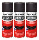 Kit 3 Spray Parachoque Preto Fosco Retrovisor Rust Oleum