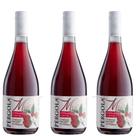 Kit 3 Suco Cooler De Morango Com Vinho Tinto Pergola 750 Ml