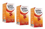 Kit 3 Sulfato Ferroso Gotas Sabor Framboesa 30ml Arte Nativa