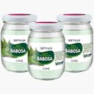 Kit 3 Sumo De Babosa Soft Hair Polpa Pura Natural Hidratação Intensa Capilar Vegano 220ml