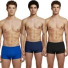 KIT 3 Sunga Box Básica Lisa Vekyo Confortavel Para Piscina Moda Praia Masculina