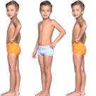 KIT 3 Sunga Infantil Slim Molha e Aparece Estampa WLS Modas Confortavel Moda Praia Infantil