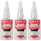 Kit 3 Super Adesivo Instantâneo Universal 20g Cibra Bond