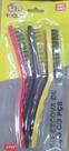 Kit 3 Super Escovas Para Limpeza em Aço Carbono Latão e Nylon 4160 - Fbg tools