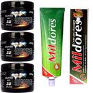 Kit 3 Super Gel 30 Ervas 250g + 1 Pomada Mil Dores 100g