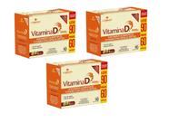 Kit 3 Suplemento Alimentar Vitamina D3 2000Ui 90- La San Day