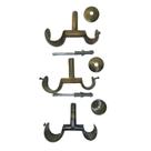 Kit 3 Suporte Para Teto Duplo 28/19mm