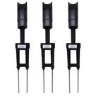 Kit 3 Suportes Apoio Vara Pesca Caniço Molinete Carretilha