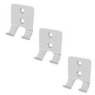 Kit 3 Suportes Gancho Multiuso Duplo Reforçado Aço Inox 43