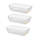 Kit 3 Suportes para Geladeira 30x16cm Acrílico com Alça Kit 3 Suportes para Geladeira 30x16cm Acrílico com Alça