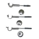 Kit 3 suportes simples para varão comum 19mm - cromado