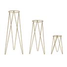 Kit 3 Suportes Tripé de Chão para Vasos de Plantas e Flores - 30cm 45cm 60cm - Ferro