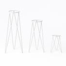 Kit 3 Suportes Tripé de Chão para Vasos de Plantas e Flores - 30cm 45cm 60cm - Ferro