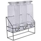 Kit 3 Suqueiras Refresqueiras 2,2L cada com Suporte e Torneira para Água, Suco e Drinks
