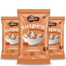 Kit 3 Suspiros Caramelo Proteicos La Ganexa Zero Açúcar Low Carb Fitness
