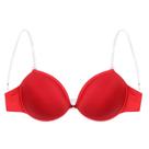 Kit 3 Sutiã com bojo liso alça transparente removível silicone Sem Alças
