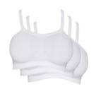 Kit 3 Sutiãs Top Hanes Bandini sem Costura H299 Branco - GG