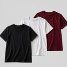 Kit 3 T Shirt Feminina Basica Baby Look Lisa 100 Algodão Conforto Kit 3 T Shirt Feminina Basica Baby Look Lisa 100 Algodão Conforto