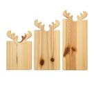 Kit 3 Tabuas Decorativas Alce Natal Petisqueira Decoração Festa