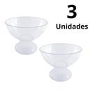 Kit 3 Taça P/sobremesa Gourmet 2,8L Acrílico Confeitaria