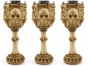 Kit 3 Taças Caveira Medieval Rock Decorativa 200ml Colecionável Coquetel Cerveja Kit 3 Taças Caveira Medieval Rock Decorativa 200ml Colecionável Coquetel Cerveja