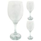 Kit 3 Taças De Vinho 410ml Vidro Transparente