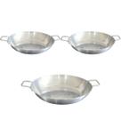Kit 3 Tacho Alumínio Polido 18cm 1Lc/ Alça Fritas Hamburguer