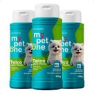 Kit 3 Talco Higiênico Perfumado Para Cães Filhotes Mypetone - 100g