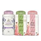 Kit 3 Talco Jasmim Lavanda Tradicional 100G - Memphis