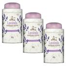 Kit 3 Talco Perfumado Alma De Flores Lavanda 100G - Memphis