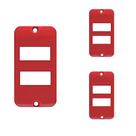 KIT 3 Tampa 2 Teclas Separadas Condulete 1/2 3/4 Vermelho KIT 3 Tampa 2 Teclas Separadas Condulete 1/2 3/4 Vermelho