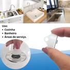 Kit 3 tampa para pia ou tanque válvula de escoamento com furação de 2,5cm