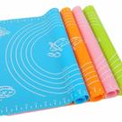 Kit 3 tapete de silicone culinário para abrir massa 50x40cm