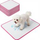 Kit 3 Tapetes Inteligente Absorvente Xixi Pet Lavável Branco e Rosa 70x50cm Kit 3 Tapetes Inteligente Absorvente Xixi Pet Lavável Branco e Rosa 70x50cm