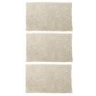 Kit 3 Tapetes para Banheiro Bolinha Antiderrapante 38x58cm Microfibra
