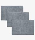Kit 3 Tapetes Pipoca Bolinha Toque Macio Rovitex Home Cinza