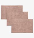 Kit 3 Tapetes Pipoca Bolinha Toque Macio Rovitex Home Rosa