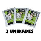Kit 3 Tela Mosquiteiro Janela de 130x150cm Removível com Fecho de Contato e Fita Dulpa Face Contra Mosquitos e Insetos