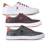 Kit 3 Tenis Casual Masculino Moderno Via Polo Confortável Leve Macio Kit 3 Tenis Casual Masculino Moderno Via Polo Confortável Leve Macio