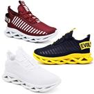 Kit 3 Tênis Esportivo Easy Style Evoltenn Solado Trançado Amarelo e Preto Kit 3 Tênis Esportivo Easy Style Evoltenn Solado Trançado Amarelo e Preto