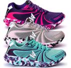 Kit 3 Tênis Feminino Para Correr Treino Confortável Macio