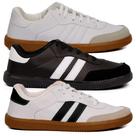 Kit 3 Tenis masculino feminino casual tons neutros retrô clássico original confortável urbano social