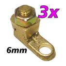 Kit 3 Terminal de Pressão Sapata Botinha para Cabo 6mm Reforçado Kit 3 Terminal de Pressão Sapata Botinha para Cabo 6mm Reforçado