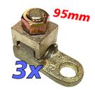 Kit 3 Terminal de Pressão Sapata Botinha para Cabo 95mm Reforçado